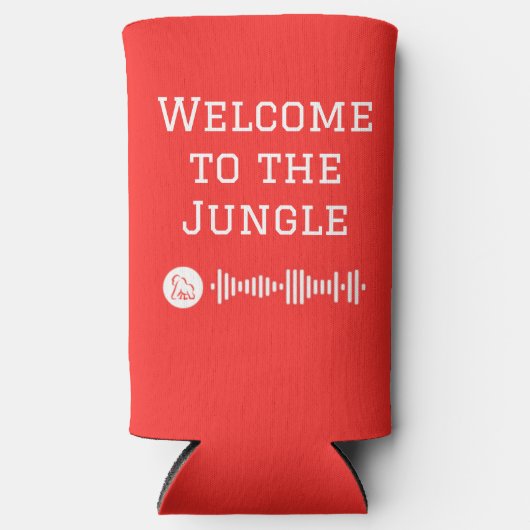 Welkom bij de Oerwoud spotify code Seltzer Blikjeskoeler (Voorkant)