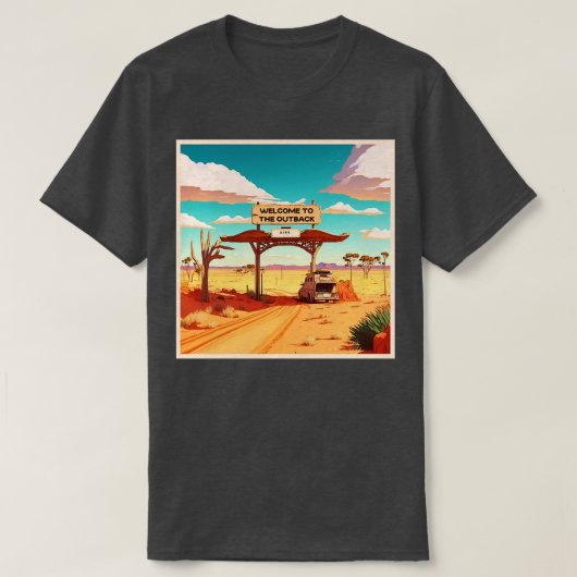 Welkom bij de Outback T-shirt (Design voorkant)
