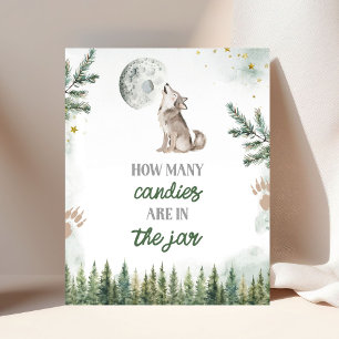 Welkom bij de Pack Forest Wolf Kaart en geschenken Poster