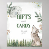 Welkom bij de Pack Forest Wolf Kaart en geschenken Poster (Voorkant)