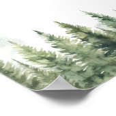 Welkom bij de Pack Forest Wolf Kaart en geschenken Poster (Hoek)