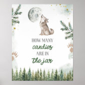 Welkom bij de Pack Forest Wolf Kaart en geschenken Poster (Voorkant)
