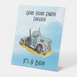 Welkom bij de partij reclamebord met voetstuk