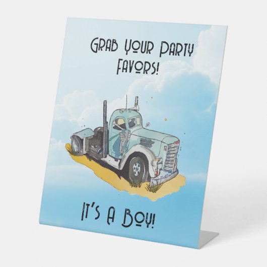 Welkom bij de partij reclamebord met voetstuk (Voorkant)