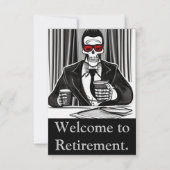 Welkom bij de pensioenkaart, de Funny-pensioenkaar (Voorkant)