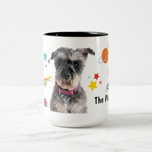 Welkom bij de Plutoverse Coffee-Mok Tweekleurige Koffiemok (Center)