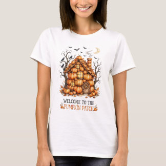 Welkom bij de pompoenveld T-shirt herfst boerderij