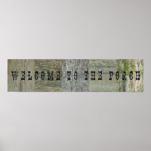 Welkom bij de Porch Poster (Voorkant)