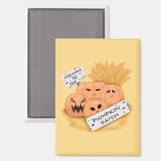 Welkom bij de Pumpkin Patch Magnet (Voorkant / Achterkant)