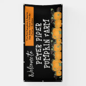 Welkom bij de Pumpkin Patch Pumpkin Banner voor (Verticaal)