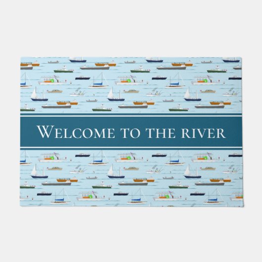 Welkom bij de rivierboten Zeilboten Deurmat (Voorkant)
