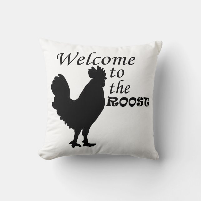 Welkom bij de Roost Kussen (Voorkant)
