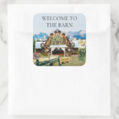 Welkom bij de schuur sticker (Tas)