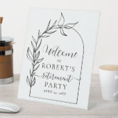 Welkom bij de scriptminimumafstand reclamebord met voetstuk (Insitu)