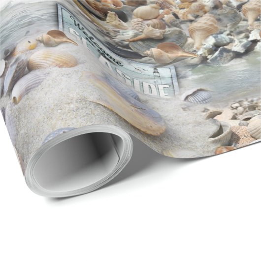 Welkom bij de Seaside Cadeaupapier (Rol Hoek)