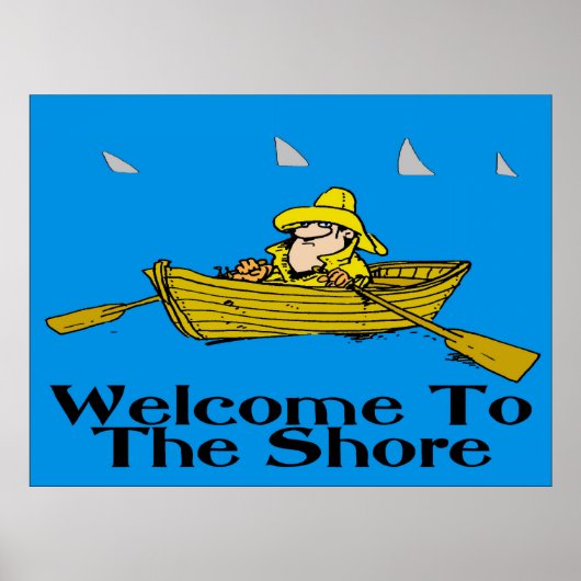 Welkom bij de Shore, Rowboot Poster (Voorkant)