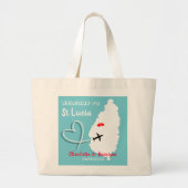 Welkom bij de sint-Lucia Destination Wedding Grote Tote Bag (Voorkant)