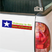 Welkom bij de staat van de pisstiviteit bumpersticker (Op Truck)