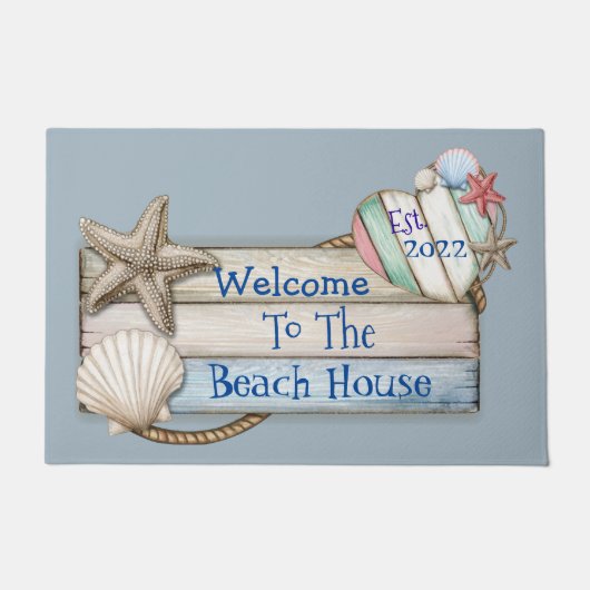 Welkom Bij De Strandhuis Deurmat (Voorkant)