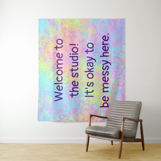 "Welkom bij de Studio" Wandkleed (In situ)