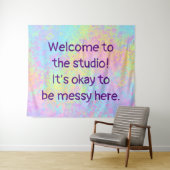 "Welkom bij de Studio" Wandkleed (In Situ (horizontaal))