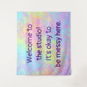 "Welkom bij de Studio" Wandkleed (Voorkant)