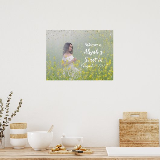 Welkom bij de Sweet 16 Celebration Poster (Keuken)