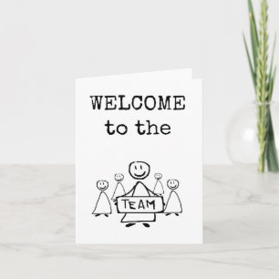 Welkom bij de Team Kaart, Grappig, Schattige Print Kaart