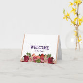 Welkom bij de team postkaart kaart (Gele Bloem)