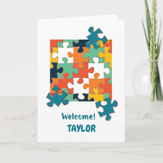 Welkom bij de Team Puzzel Kaart (Voorkant)