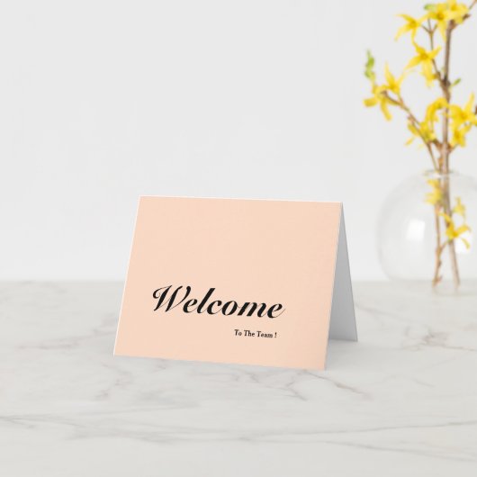 Welkom bij de teamkaart kaart (Gele Bloem)