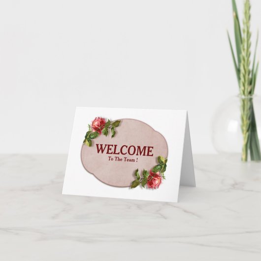 Welkom bij de teamkaart kaart (Voorkant)