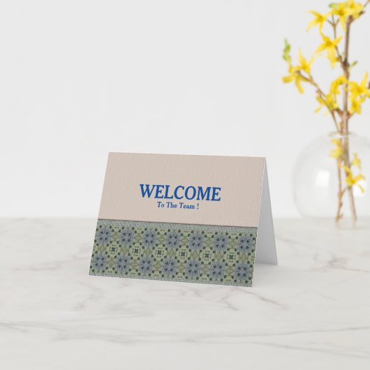 Welkom bij de teamkaart kaart (Gele Bloem)