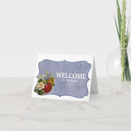 Welkom bij de teamkaart kaart (Voorkant)