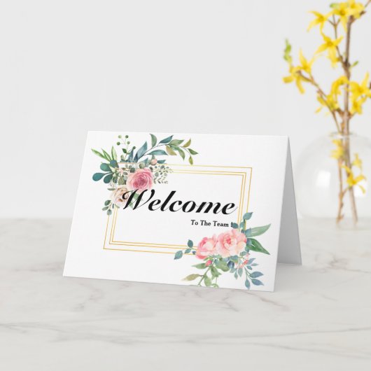 Welkom bij de teamkaart kaart (Gele Bloem)