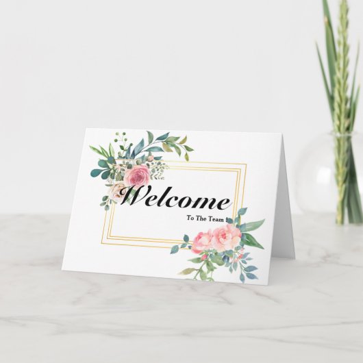 Welkom bij de teamkaart kaart (Voorkant)