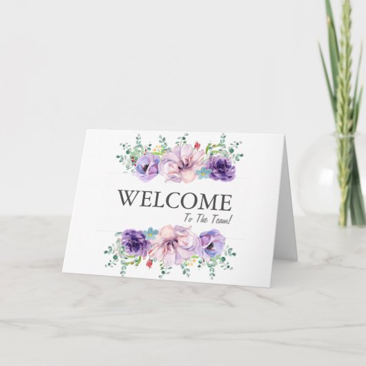 Welkom bij de teamkaart kaart (Voorkant)