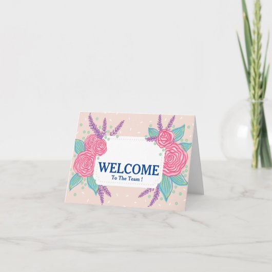 Welkom bij de teamkaart kaart (Voorkant)