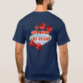 Welkom bij de Tee Shirt van Las Vegas Dice Player (Achterkant)