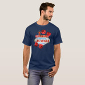 Welkom bij de Tee Shirt van Las Vegas Dice Player (Voorkant volledig)