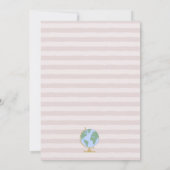 Welkom bij de uitnodiging van het World Wereldbol (Achterkant)