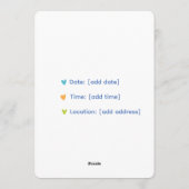 Welkom bij de uitnodiging voor de Pannenkoekenpart (Achterkant)