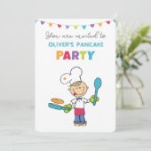 Welkom bij de uitnodiging voor het Pannenkoekenfee (Staand voorkant)