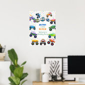 Welkom bij de verjaardag van het groothandelaartro poster (Thuiskantoor)