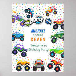 Welkom bij de verjaardag van het groothandelaartro poster