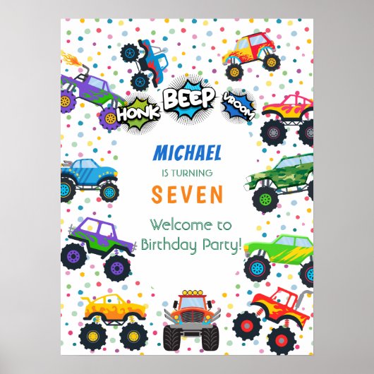 Welkom bij de verjaardag van het groothandelaartro poster (Voorkant)