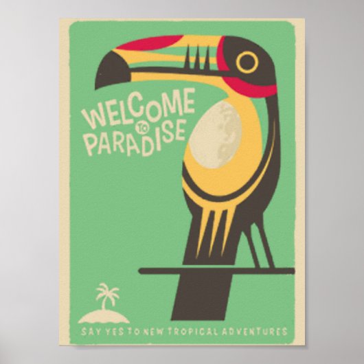 Welkom bij de vintage van het paradijs poster (Voorkant)