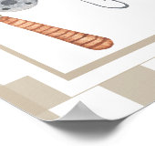 Welkom bij de visser baby shower poster (Hoek)