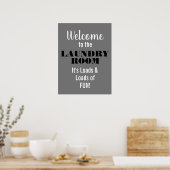 Welkom bij de waskamer Ladingen van vun Poster (Keuken)