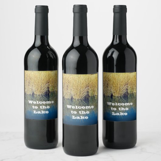 Welkom bij de waterreflectiecoördinator in het mee wijn etiket (Flessen)